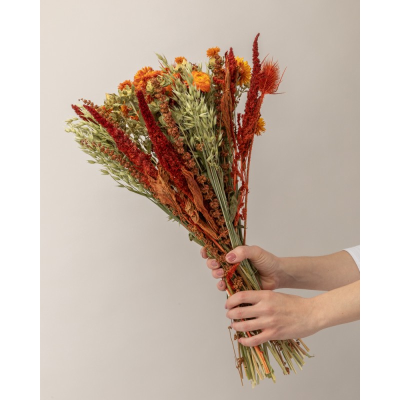 ramo flor seca luna mano