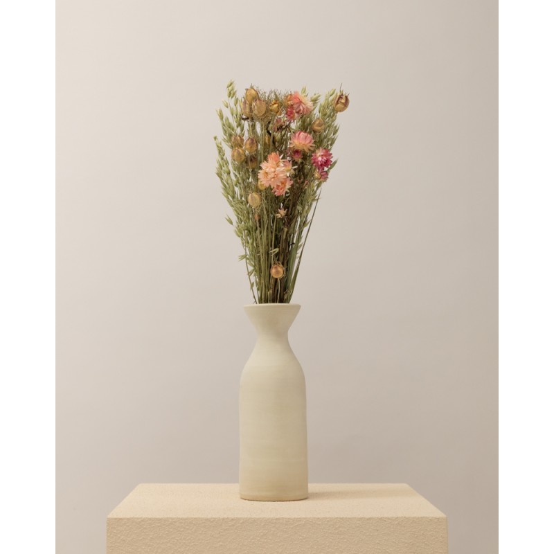 ramo flor seca whisper jarron