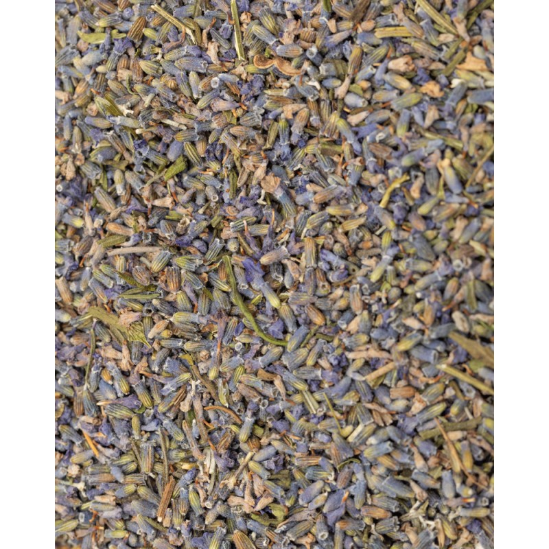 detalle de lavanda seca a granel