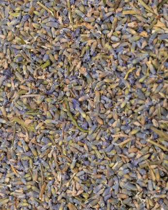 detalle de lavanda seca a granel