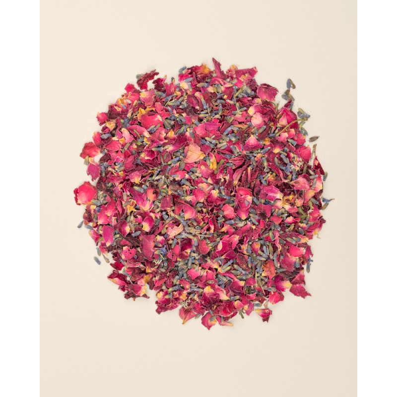 confeti biodegradable de flor seca burgundy premium