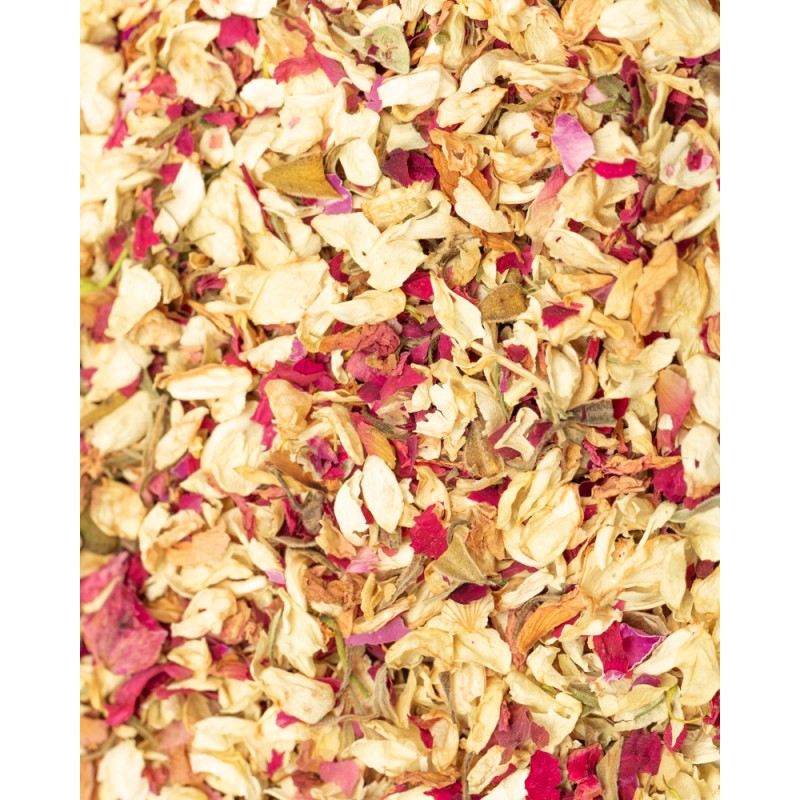 detalle de confeti biodegradable jasmine
