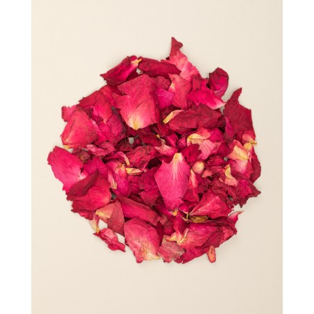 petalos de rosas secas