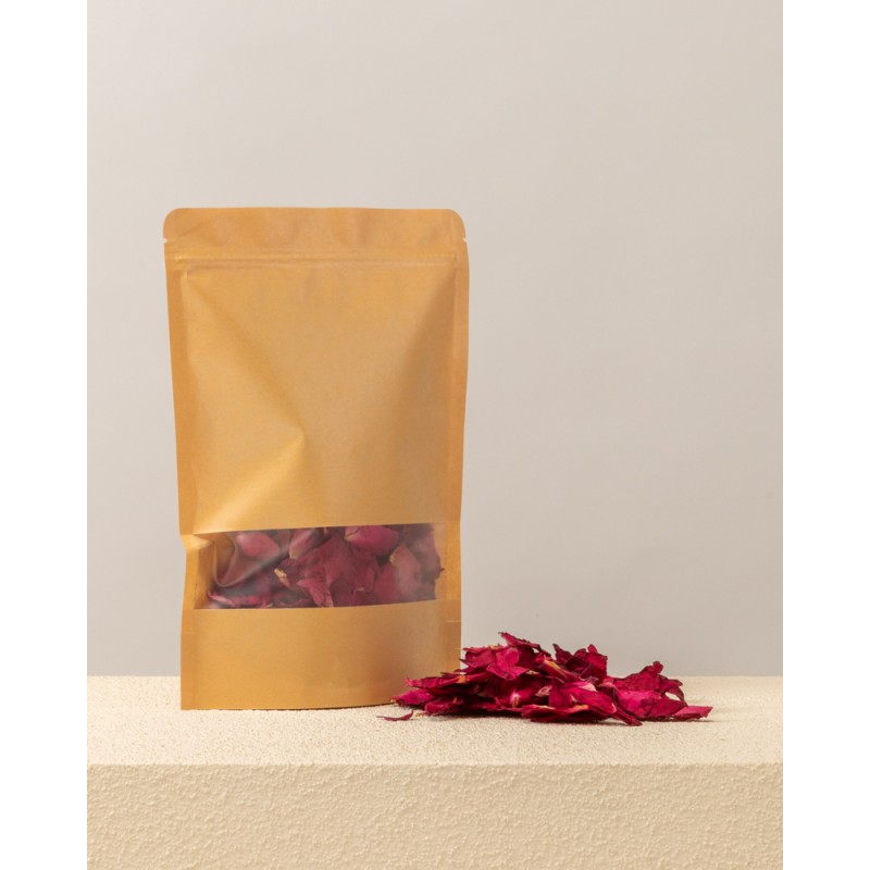 paquete kraft petalos de rosas secas