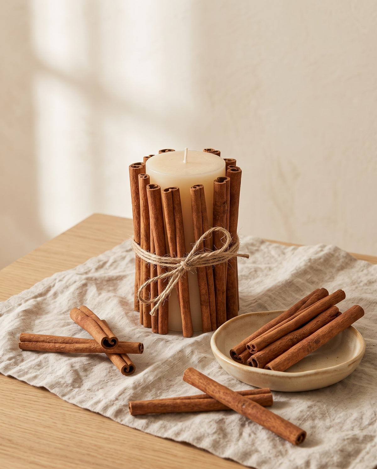 Ideia de utilização: canela em pau decorativa a decorar. Velas e acessórios não incluídos.