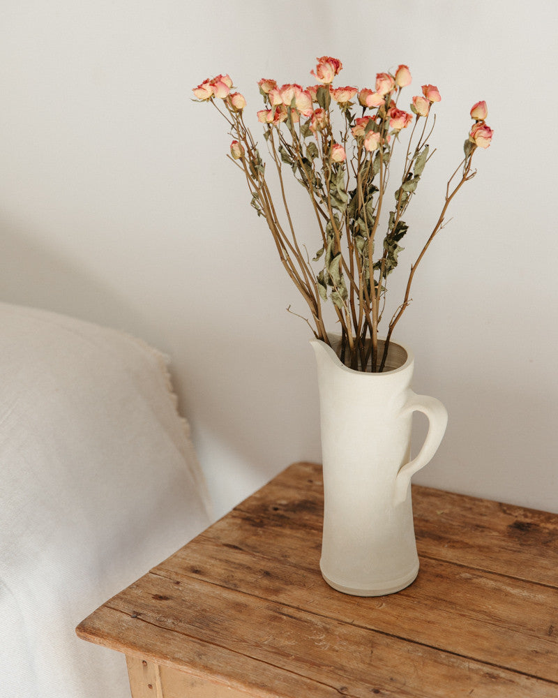 Rosas secas pitimini blanco natural Premium