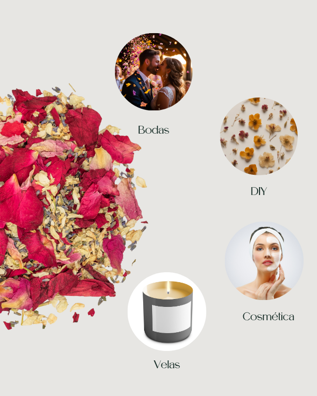 Burgundy forever - Confeti biodegradable | Petalos secos | 1L