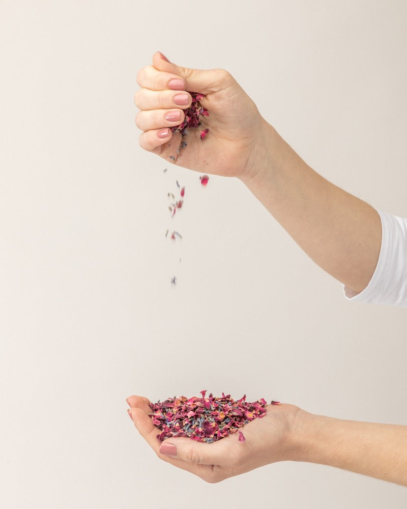 Burgundy premium - Confeti biodegradable | Petalos secos | 1L